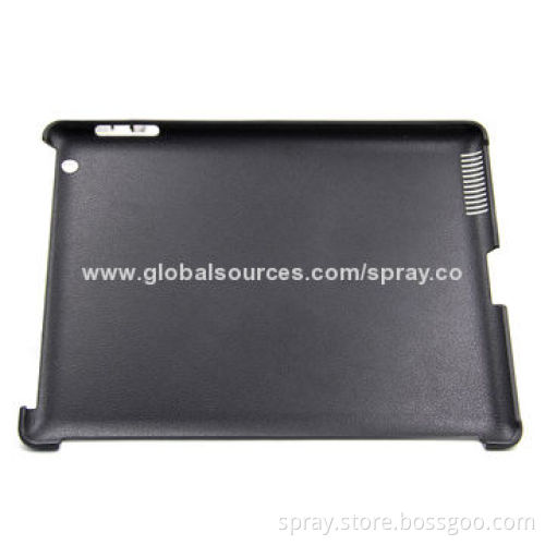 Leather Hard Shell Protective Cases for iPad 2, 3, with Textured Pattern Inside